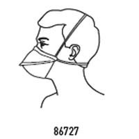 [86727]FLUIDSHIELD* PFR95* Particulate Filter Respirator and Surgical Mask, Orange(미립필터 마스크&amp;수술용 마스크) 